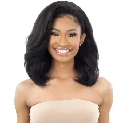 Freetress Equal Synthetic Drawstring Fullcap Wig - Natural Roller Set • $22.10