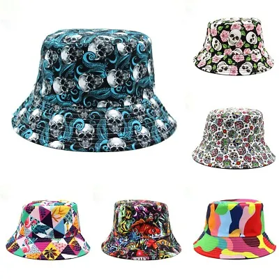 Cool Vibe Skull Print Bucket Hat For Your Everyday Shirt Or Dress • $18.28