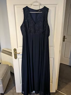 £25 • Buy Midnight Blue Floor Length Gown 22