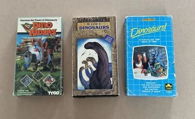 Rare Vtg Dinosaurs VHS Lot  1987 19881991 • $14.95