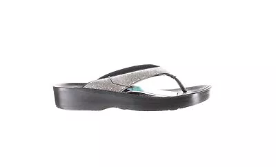 Aerothotic Womens Silver T-Strap Sandals EUR 40 (5022690) • $10.99