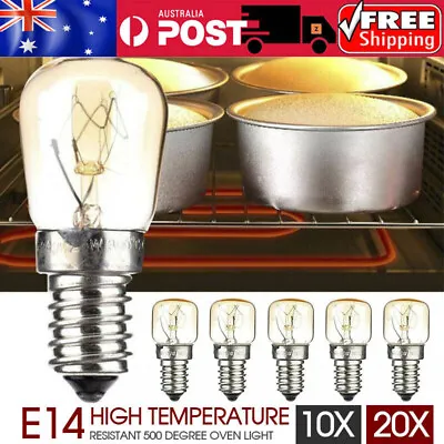 10/20Pcs Himalayan Salt Lamp Globe Bulb Light Bulbs Heat Resisting 15/25W E14 AU • $13.87