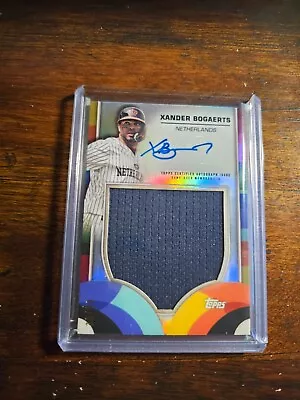 2023 Topps World Baseball Classic XANDER BOGAERTS AUTO AUTOGRAPH RELIC 36/99 SP • $33.99