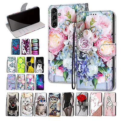 Magnetic Patterned Flip PU Leather Wallet Case For Samsung A14 5G S23/S23+ Ultra • $10.06