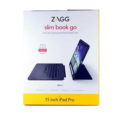 $155 • Buy Zagg Case For Ipad Pro 11 In 3rd Gen 2018 Slim Book Go Keyboard Folio 103302317 