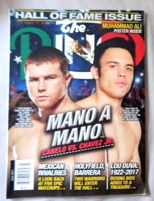 $10 • Buy Canelo Alvarez Vs. Julio Cesar - July 2017 RING Magazine - EX+ ALI POSTER Inside