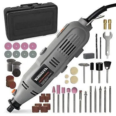 Terratek Rotary Multi Tool 135W Variable Speed & Accessory Set Dremel Compatible • £26.95
