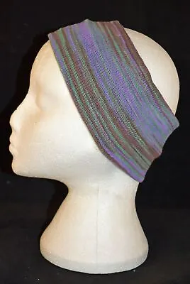 New Fair Trade Striped Cotton Hair Band Head Wrap Hippy Festival Dreads Surf • £3.96