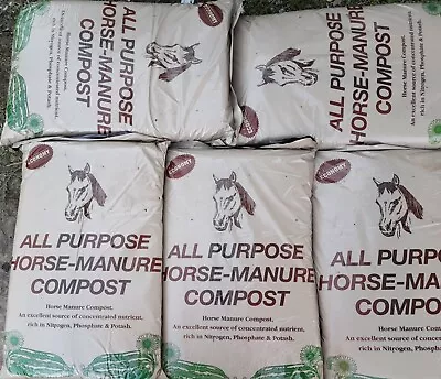 Pallet Of 70 Bags Horse Manure Compost. 40 Litre Bags COLLECT ONLY Somerton TA11 • £245