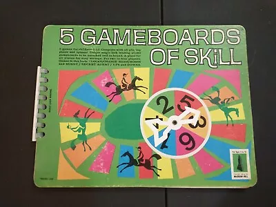 Vintage McGraw-Hill  5 Gameboards Of Skill  Board Games 1965 RARE • $12