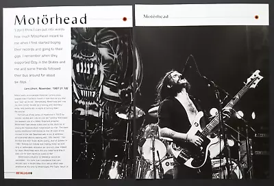 Motorhead Lemmy Kilmister Vintage 3 Page Magazine Article Pinup Poster Clipping • $7.99