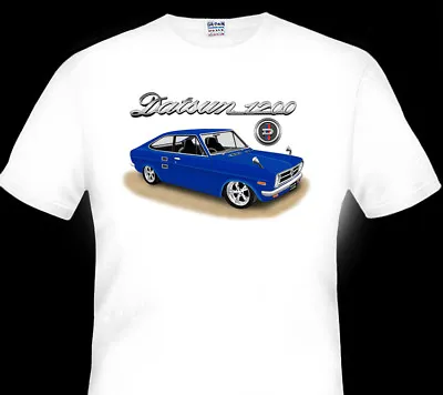 Datsun 1200  Coupe   Quality White Tshirt  Big Fit   ( 7 Car Colours )   • $36