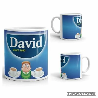 PERSONALISED Tetley Tea Style Cup Mug NEW ANY NAME  Christmas Gift • £9.99