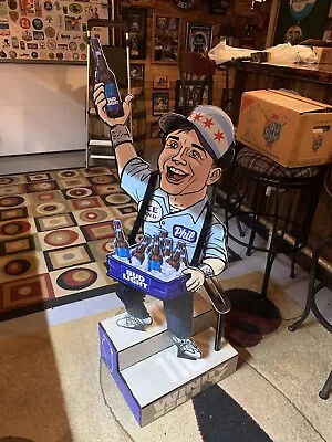 4 Foot Tall Bud Light Beerman Phil Windy City Chicago IL Cardboard 3D Standup • $60