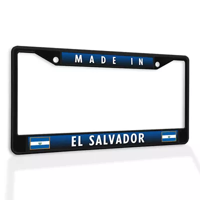 Metal License Plate Frame Vinyl Insert Made In El Salvador • $17.99