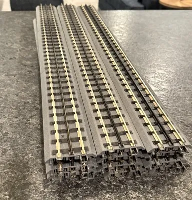 MTH O Gauge Real Trax 30  Straight Track Lot Of 12 40-1019 Nickel O-31 - USED 👀 • $169.99