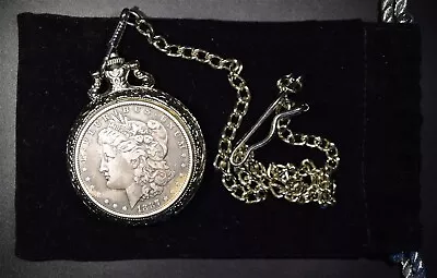 1887 Morgan Silver Dollar Antique *Pocket Watch* *Free S/H After 1st Item* • $51