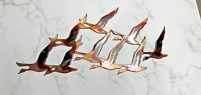 Flying Birds (One Piece) - Metal Wall Art - Copper/Bronzed Plated 12 1/2  X 6  • $22.98
