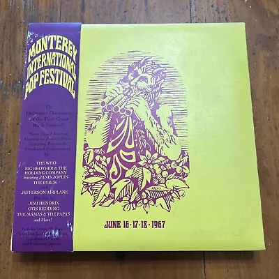 The Monterey International Pop Festival June 16-18 1967 Boxed Set W Booklet • $64.99