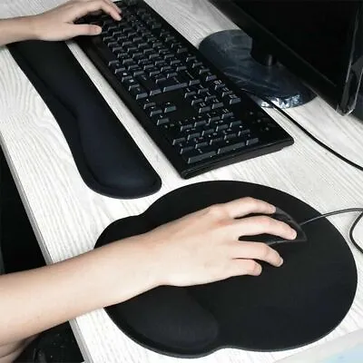 £3.95 • Buy Keyboard Wrist Rest Support Cushion Mouse Mat Non-Slip Mouse Pad Memory Foam