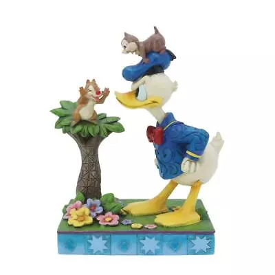 Jim Shore Disney Traditions Donald Duck With Chip And Dale • $116