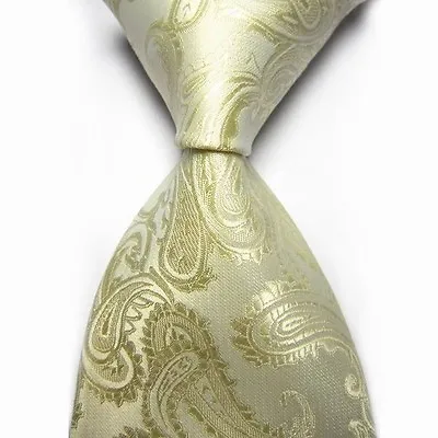 Mens New 100% Classic Paisley Jacquard Woven Silky Tie Necktie - All Colour • £5.99
