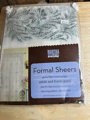 Martha Stewart Formal Sheets Petals And Fronds Panel 50x84 • $18.99