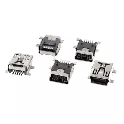 5pcs 5 Pin Micro USB Female Socket Plug Type B Female Port  Connector 180 Degree • £3.84