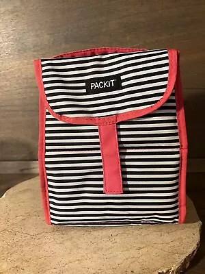 $4.99 • Buy 🍎 PACKIT Freezable  Insulated Classic Lunch Box Bag Black WHITE Cooler Pack It
