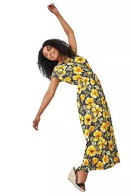 Petite Floral Spot T-Shirt Maxi Dress For Women UK - Ladies Roman Originals  • £14