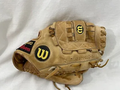 Vintage WILSON A2000-SA Baseball Glove Japan AGT Powersnap RHT Genuine Leather • $149.95