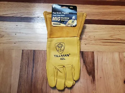 $21 • Buy Tillman 42L Mig Welding Gloves, Pigskin Palm, L Size Brand New...