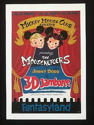 Disneyland Attraction Poster Mickey Mouse Club Mini Lithograph 40th Fantasyland • $14.99