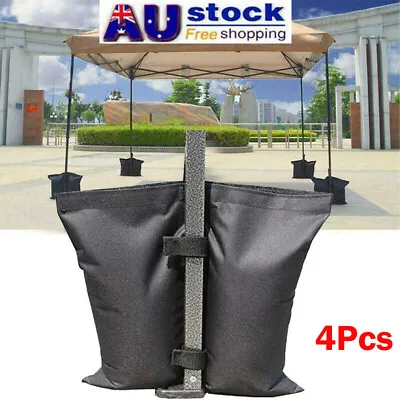 $26.99 • Buy 4Pcs Canopy Weight Bags Garden Gazebo Pole Foot Leg Sandbag Sun Shelter Sand Bag