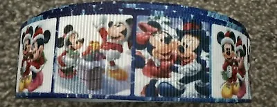 Disneys Mickey And Minnie Christmas Ribbon 2 Metres Brand New  • £4