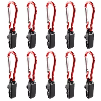 10pcs Tarp Awning Clamp Clips Tent Snaps Hangers Camping Tent Tighten Lock H4V8 • £5