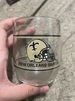Vintage NFL New Orleans Saints Barrel Beer Glass 3.5  Football • $9