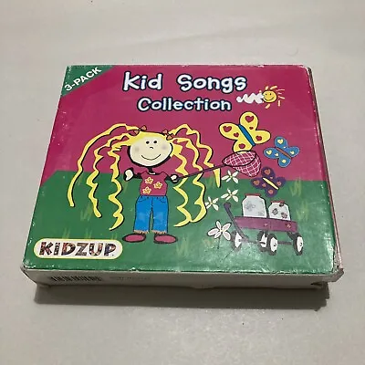 KIDZUP Kid Songs Collection 3 CD Set Toddler Tunes 1 2 Favorite Nursery Rhymes • $7.99