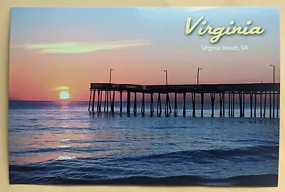  Postcard VA: Fishing Pier. Virginia Beach. Virginia. • $2.99
