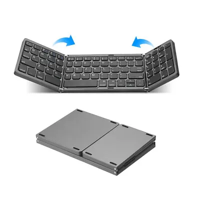 Mini Portable Folding Keyboard Thin Wireless BT Number Keypad For Mac Windows • $29.99