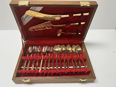 $30 • Buy Vintage James Quality Jewellers 19 Piece Flat Ware From Thailand Nickel Bronze