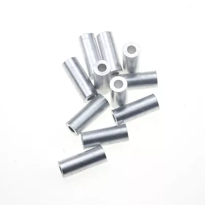 $5.91 • Buy 100pcs Aluminum Fishing Crimp Sleeves Single Round Fishing Wire Line Tube