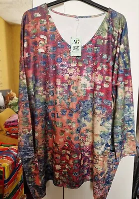 Ladies Lovely Longline Plus Size Stretchy Tunic Top Size 22-24 Maria & Gabriele  • £5