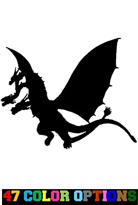 Vinyl Decal Truck Car Sticker Laptop - Kaiju Monster Godzilla King Ghidorah • $4