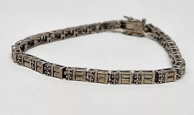 Ross Simmons 925 Sterling Silver Link Bracelet Vintage 7.5  All Metal 12g China • $39