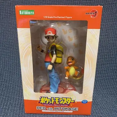 ARTFX J Pokemon Red With Charmander 1/8 PVC Figure KOTOBUKIYA From Japan • $220.87