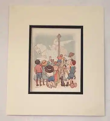TARRANT To Banbury Cross (1934 Nursery Rhymes Colour Lithograph) • £9.95