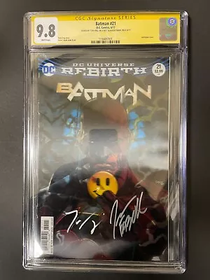 Batman #21 (2017) Lenticular Cover CGC 9.8 - Signed By Tom King And Jason Fabok • £100.53