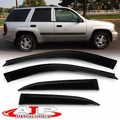 4PC Tape On Window Visor Sun Shade Vent For 2002-2006 Chevy Trailblazer Envoy XL • $32.99