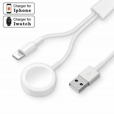 2 In 1 IWatch Charger IPhone Cable Magnetic Charging Cable IWatch 2 3 4 5 6 7 • $8.99